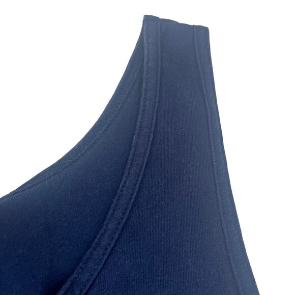 Tank Top Land of Freedom Mens Large Blue USA Flag Hanes Heavyweight Summer - Picture 6 of 9